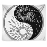 Sun And Moon Yin Yang Print Tapestry