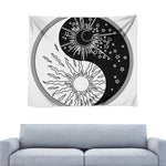 Sun And Moon Yin Yang Print Tapestry