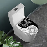 Sun And Moon Yin Yang Print Toilet Lid Cover