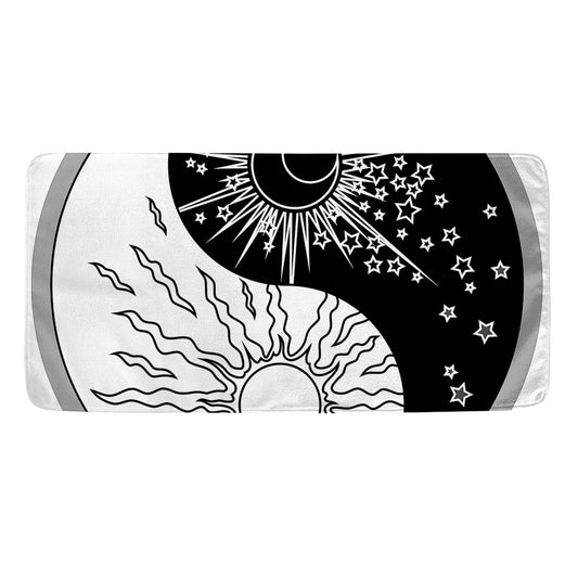 Sun And Moon Yin Yang Print Towel