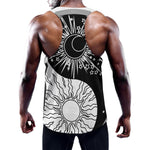 Sun And Moon Yin Yang Print Training Tank Top