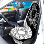 Sun And Moon Yin Yang Print Waterproof Car Seat Cover