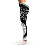 Sun And Moon Yin Yang Print Women's Leggings