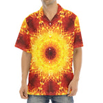 Sun Fire Kaleidoscope Print Aloha Shirt