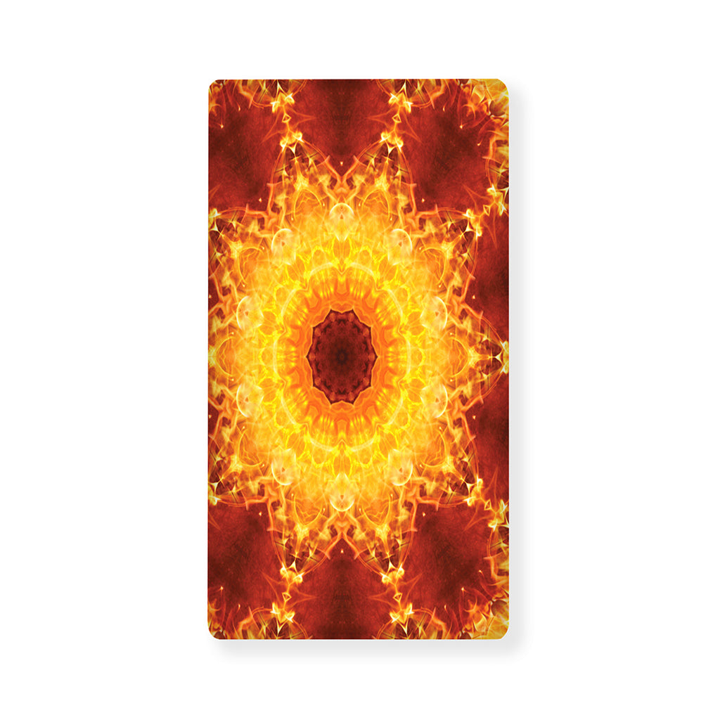 Sun Fire Kaleidoscope Print Baby Crib Sheet