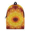 Sun Fire Kaleidoscope Print School Backpack
