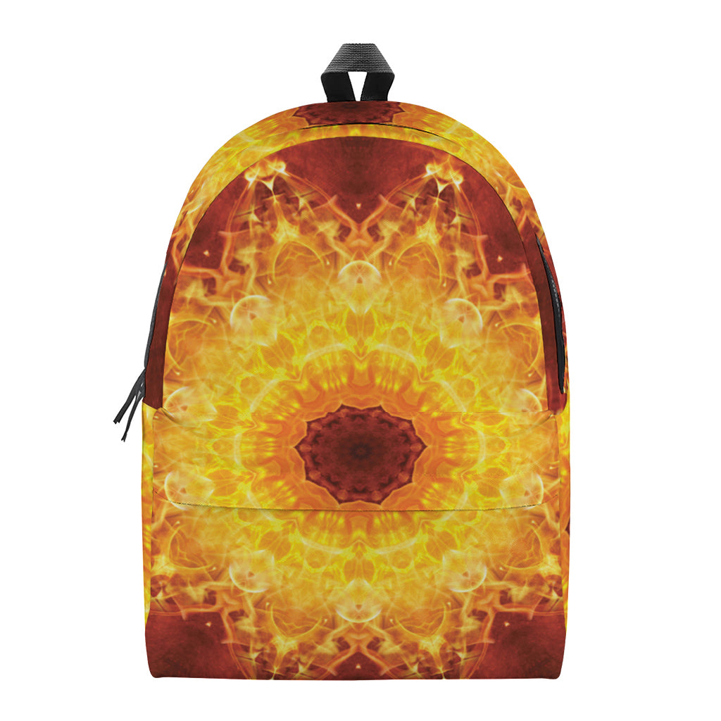 Sun Fire Kaleidoscope Print Backpack