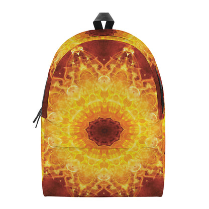 Sun Fire Kaleidoscope Print Backpack