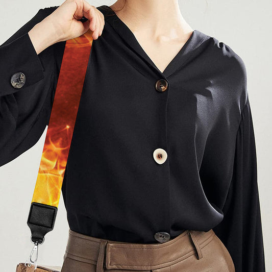 Sun Fire Kaleidoscope Print Bag Strap
