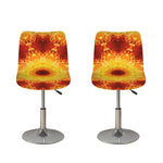 Sun Fire Kaleidoscope Print Bar Stool Covers