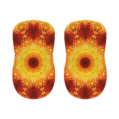 Sun Fire Kaleidoscope Print Bar Stool Covers