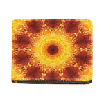 Sun Fire Kaleidoscope Print Bifold Wallet