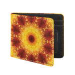 Sun Fire Kaleidoscope Print Bifold Wallet