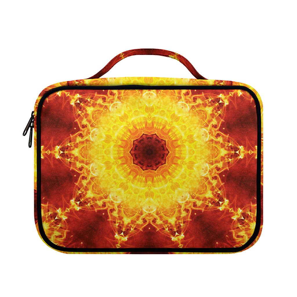 Sun Fire Kaleidoscope Print Briefcase Bible Bag
