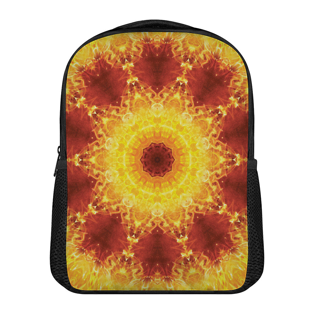 Sun Fire Kaleidoscope Print Casual Backpack