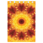 Sun Fire Kaleidoscope Print Curtain