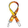Sun Fire Kaleidoscope Print Dog Seat Belt