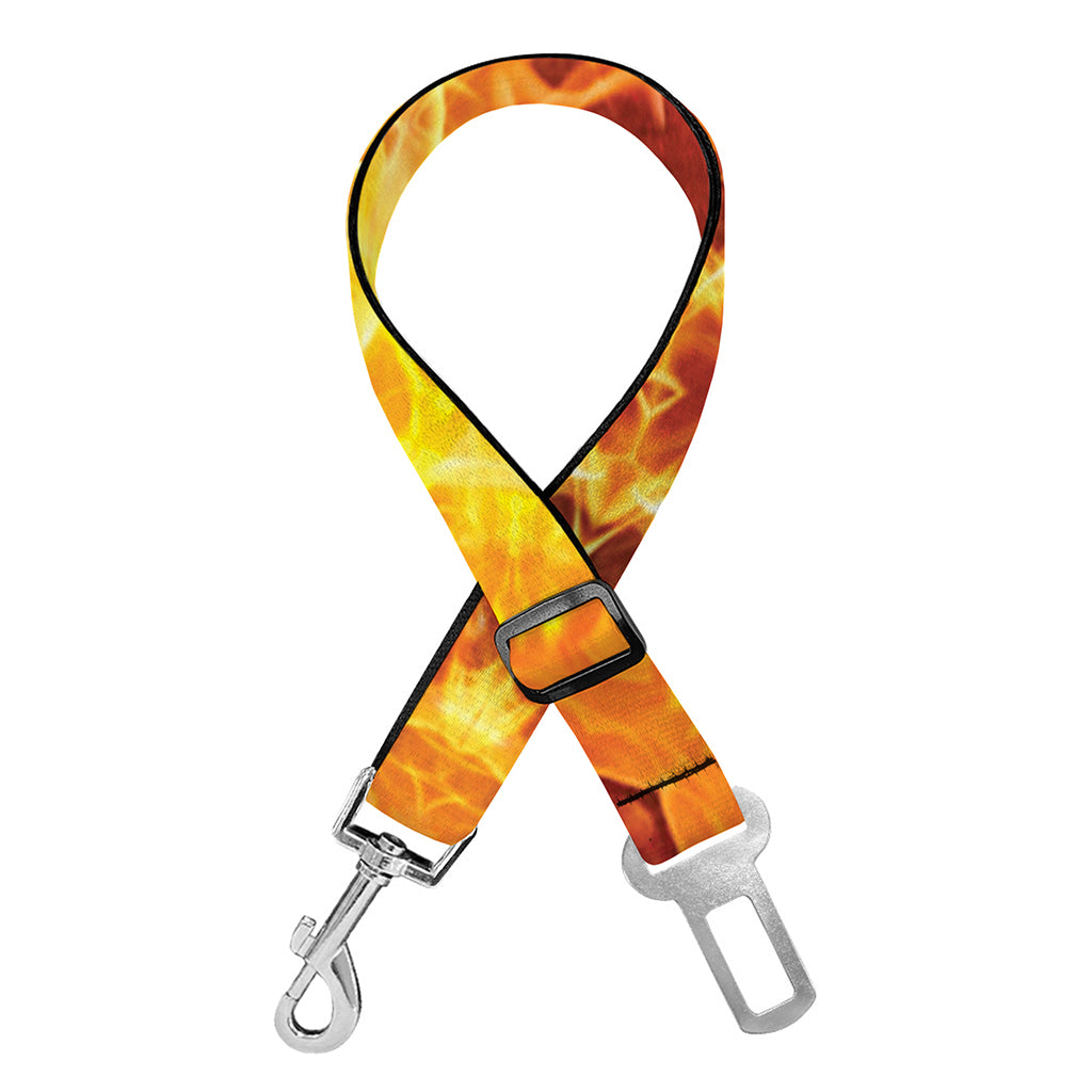 Sun Fire Kaleidoscope Print Dog Seat Belt