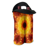 Sun Fire Kaleidoscope Print Double Neoprene Wine Tote