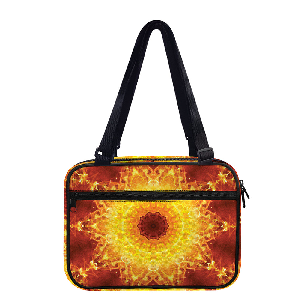 Sun Fire Kaleidoscope Print Double Strap Bible Bag