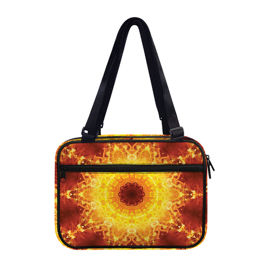Sun Fire Kaleidoscope Print Double Strap Bible Bag