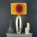 Sun Fire Kaleidoscope Print Drum Lamp Shade