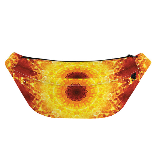 Sun Fire Kaleidoscope Print Fanny Pack