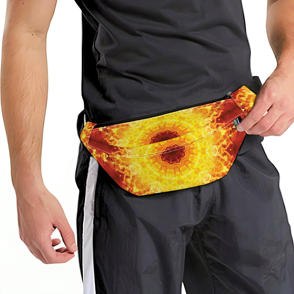 Sun Fire Kaleidoscope Print Fanny Pack
