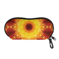 Sun Fire Kaleidoscope Print Glasses Case