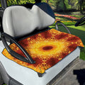 Sun Fire Kaleidoscope Print Golf Cart Seat Cover