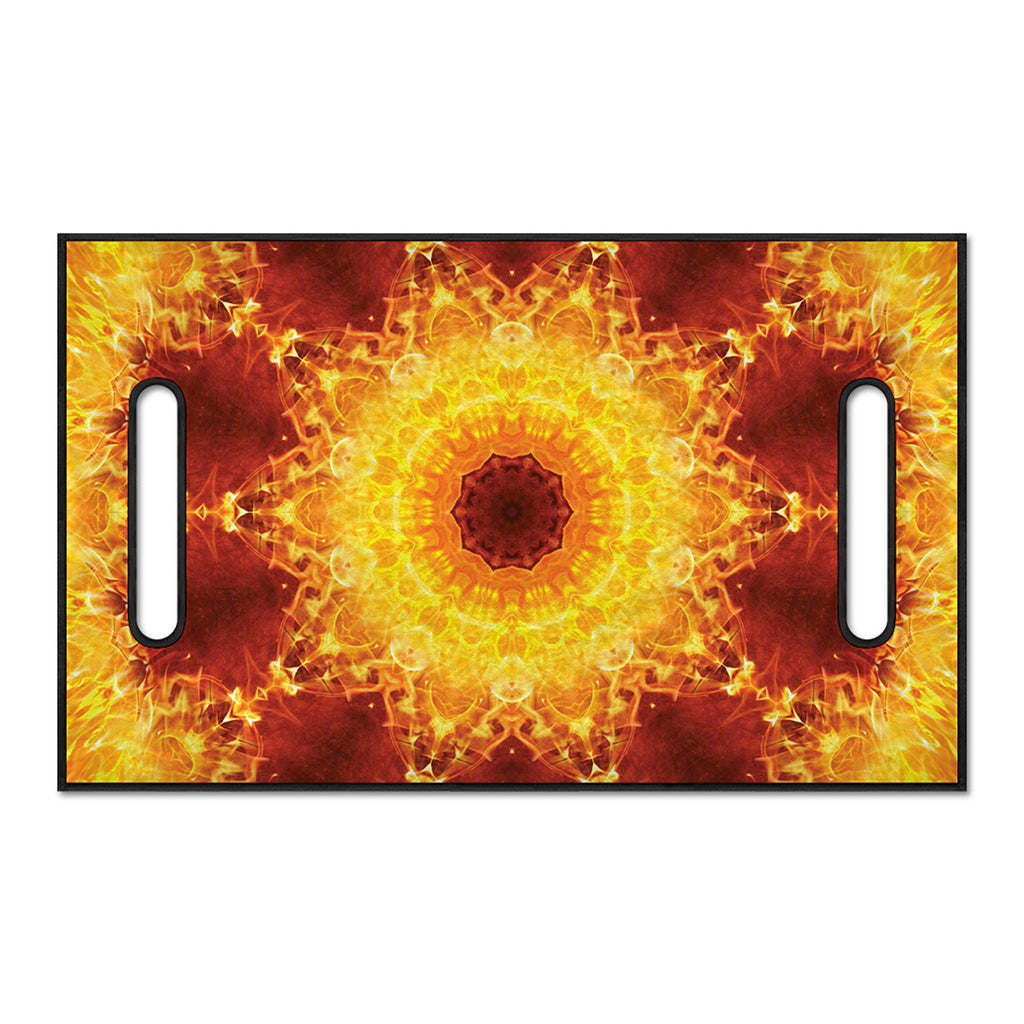 Sun Fire Kaleidoscope Print Golf Cart Seat Cover