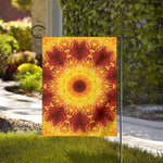 Sun Fire Kaleidoscope Print House Flag