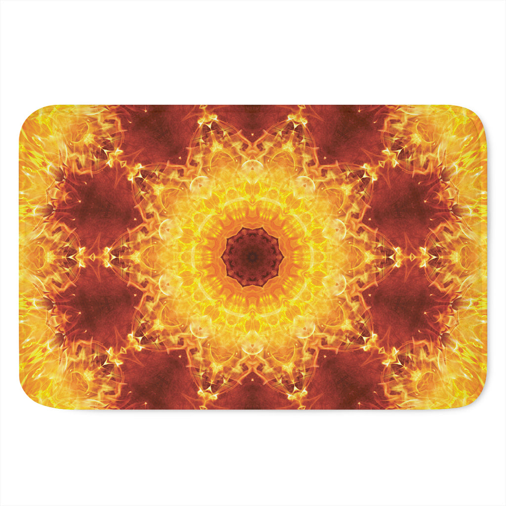Sun Fire Kaleidoscope Print Indoor Door Mat