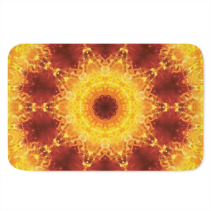 Sun Fire Kaleidoscope Print Indoor Door Mat