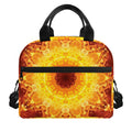 Sun Fire Kaleidoscope Print Insulated Lunch Bag