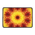 Sun Fire Kaleidoscope Print Kitchen Mat