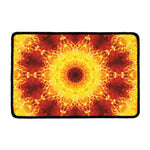 Sun Fire Kaleidoscope Print Kitchen Mat