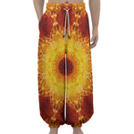 Sun Fire Kaleidoscope Print Lantern Pants