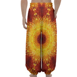 Sun Fire Kaleidoscope Print Lantern Pants