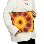 Sun Fire Kaleidoscope Print Laptop Sleeve