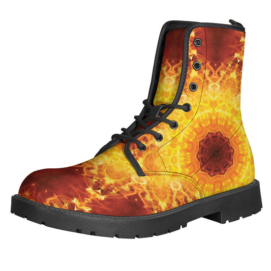 Sun Fire Kaleidoscope Print Backpack
