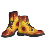 Sun Fire Kaleidoscope Print Backpack