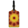 Sun Fire Kaleidoscope Print Luggage Tag