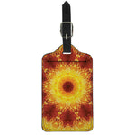 Sun Fire Kaleidoscope Print Luggage Tag