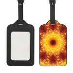 Sun Fire Kaleidoscope Print Luggage Tag