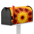 Sun Fire Kaleidoscope Print Mailbox Cover
