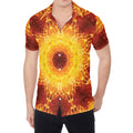 Sun Fire Kaleidoscope Print Men's Shirt