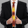 Sun Fire Kaleidoscope Print Necktie