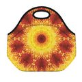 Sun Fire Kaleidoscope Print Neoprene Lunch Bag