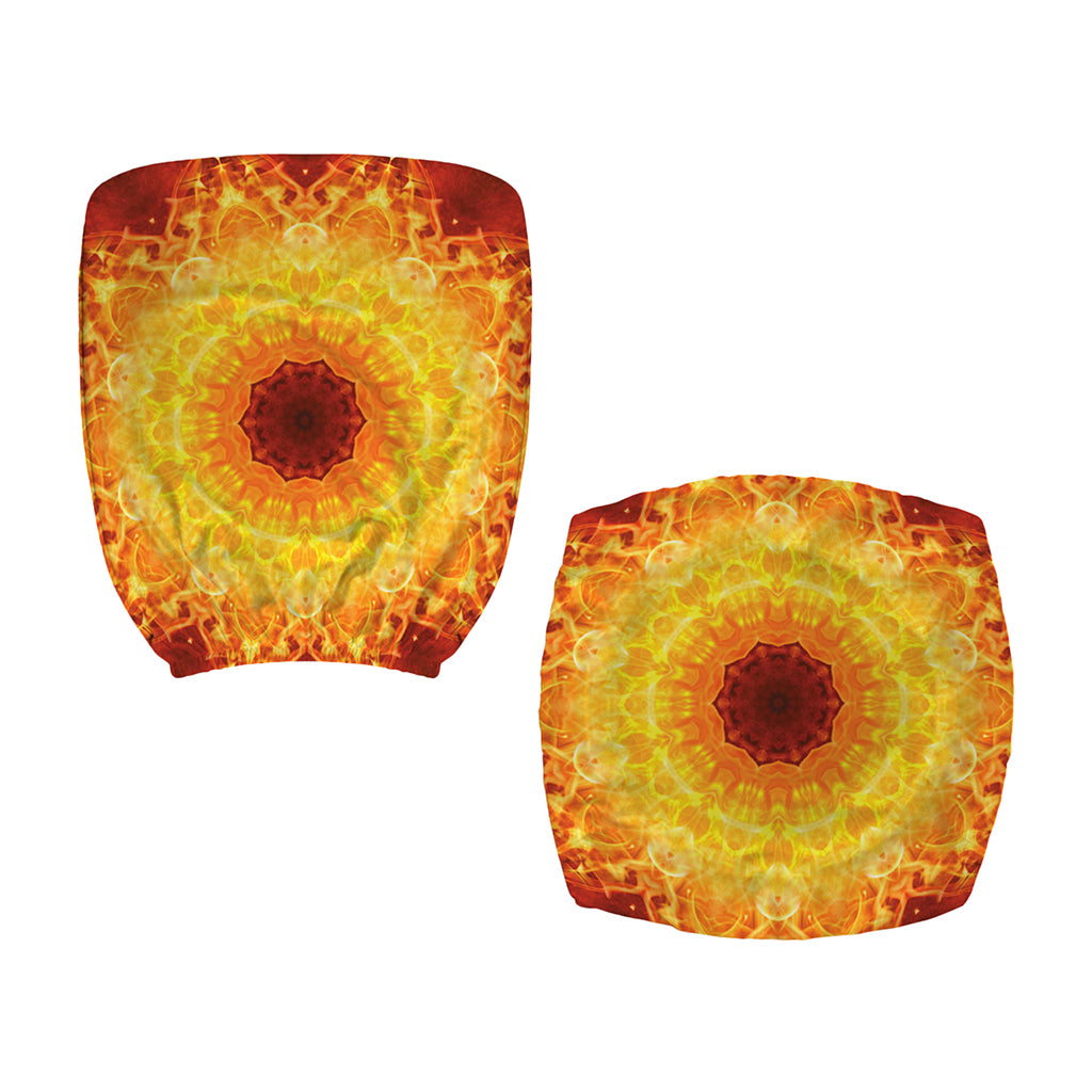 Sun Fire Kaleidoscope Print Office Chair Cover